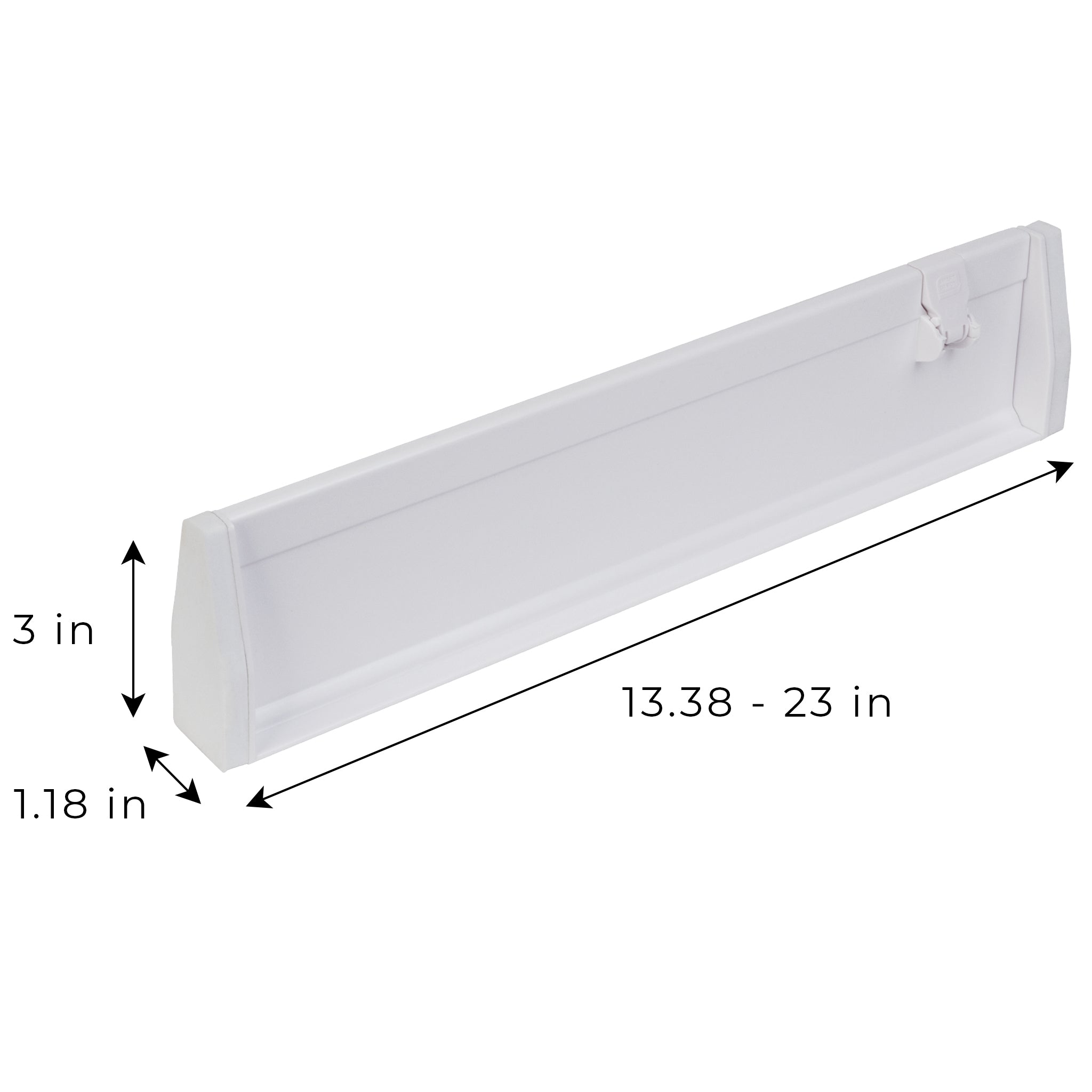 2-Pack Adjustable Drawer Dividers - White