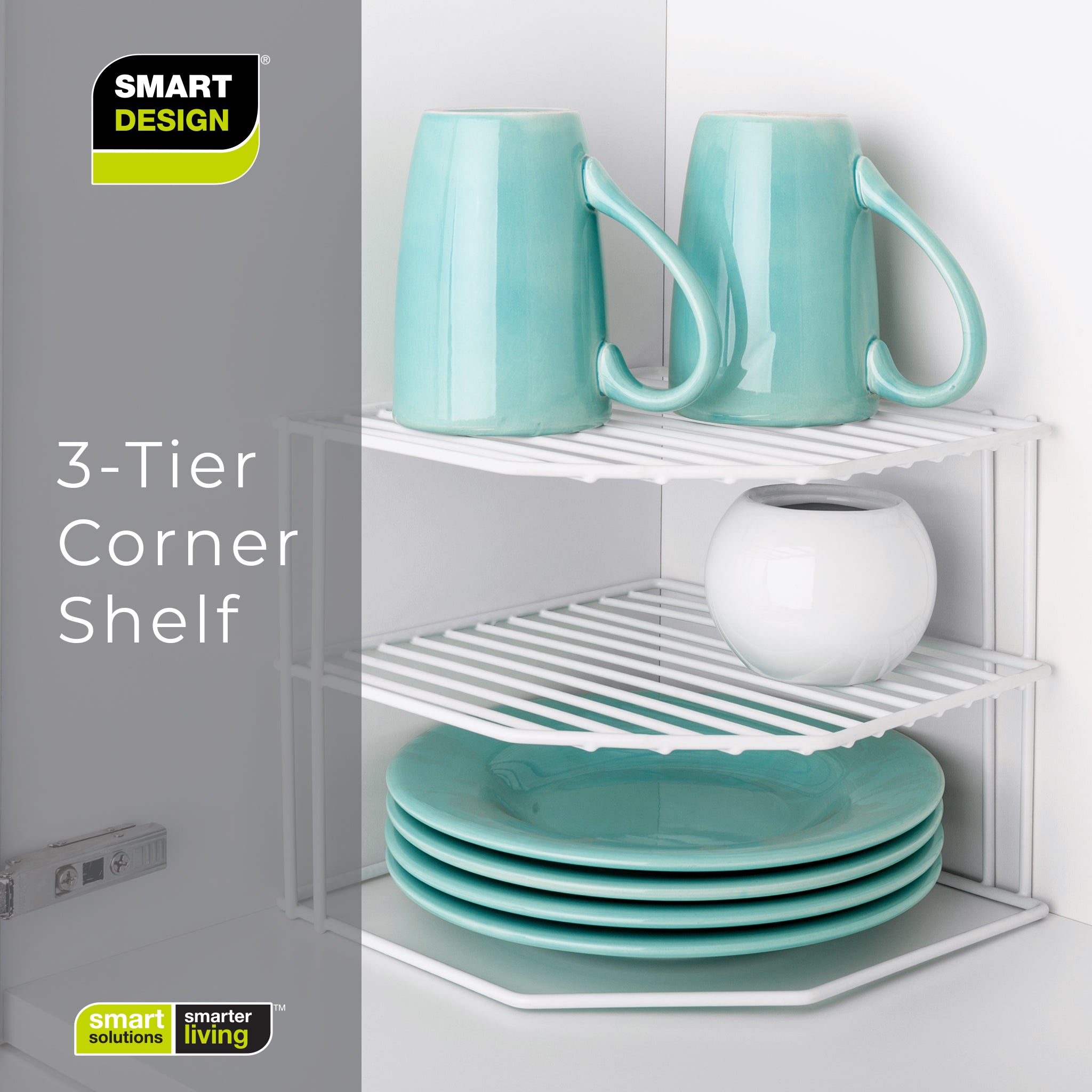 3-Tier Kitchen Corner Shelf Rack