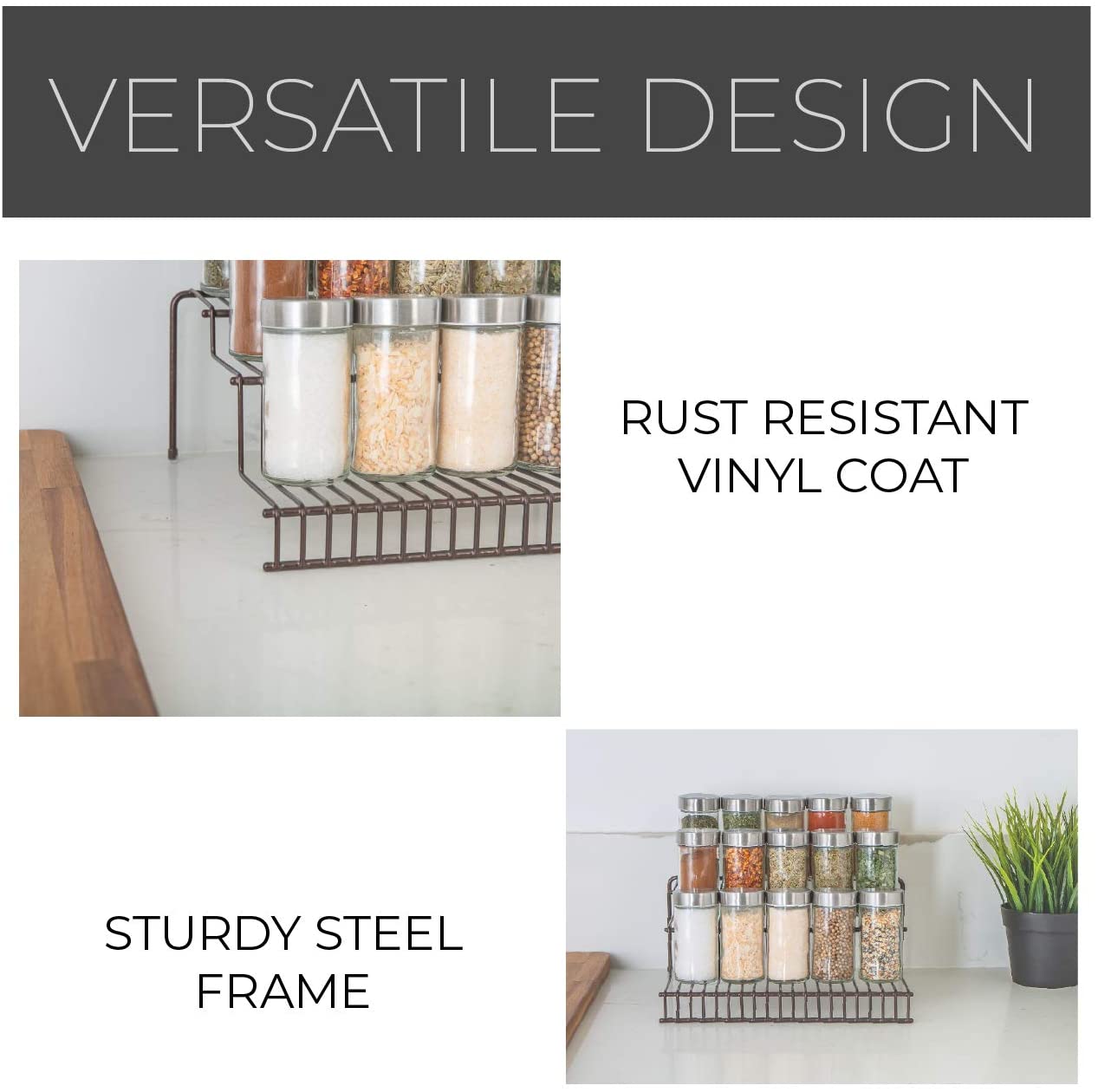 3-Tier Metal Wire Spice Rack