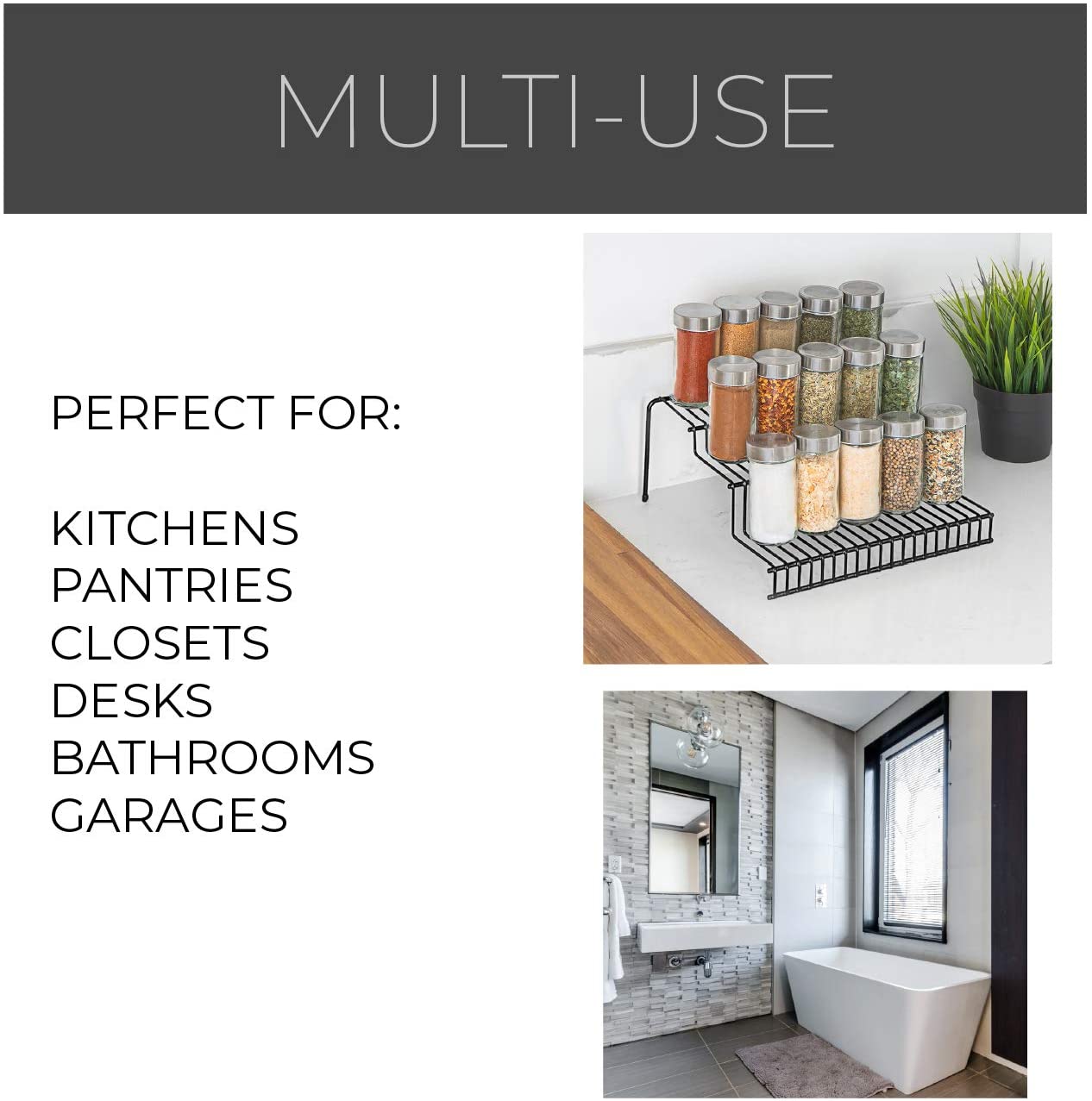 3-Tier Metal Wire Spice Rack