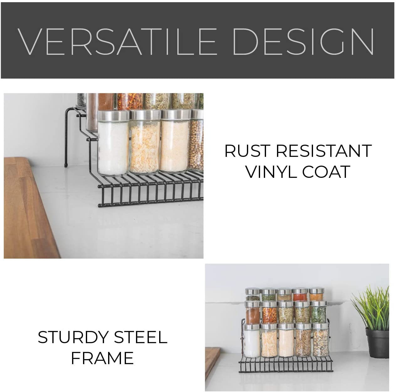 3-Tier Metal Wire Spice Rack