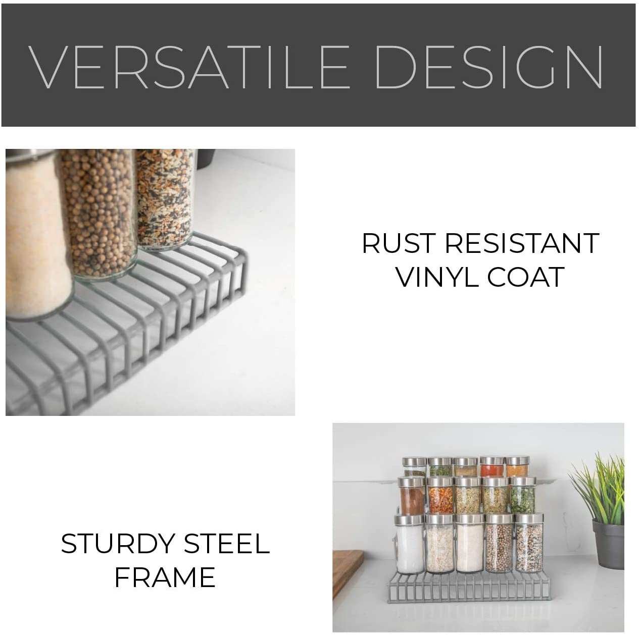 3-Tier Metal Wire Spice Rack