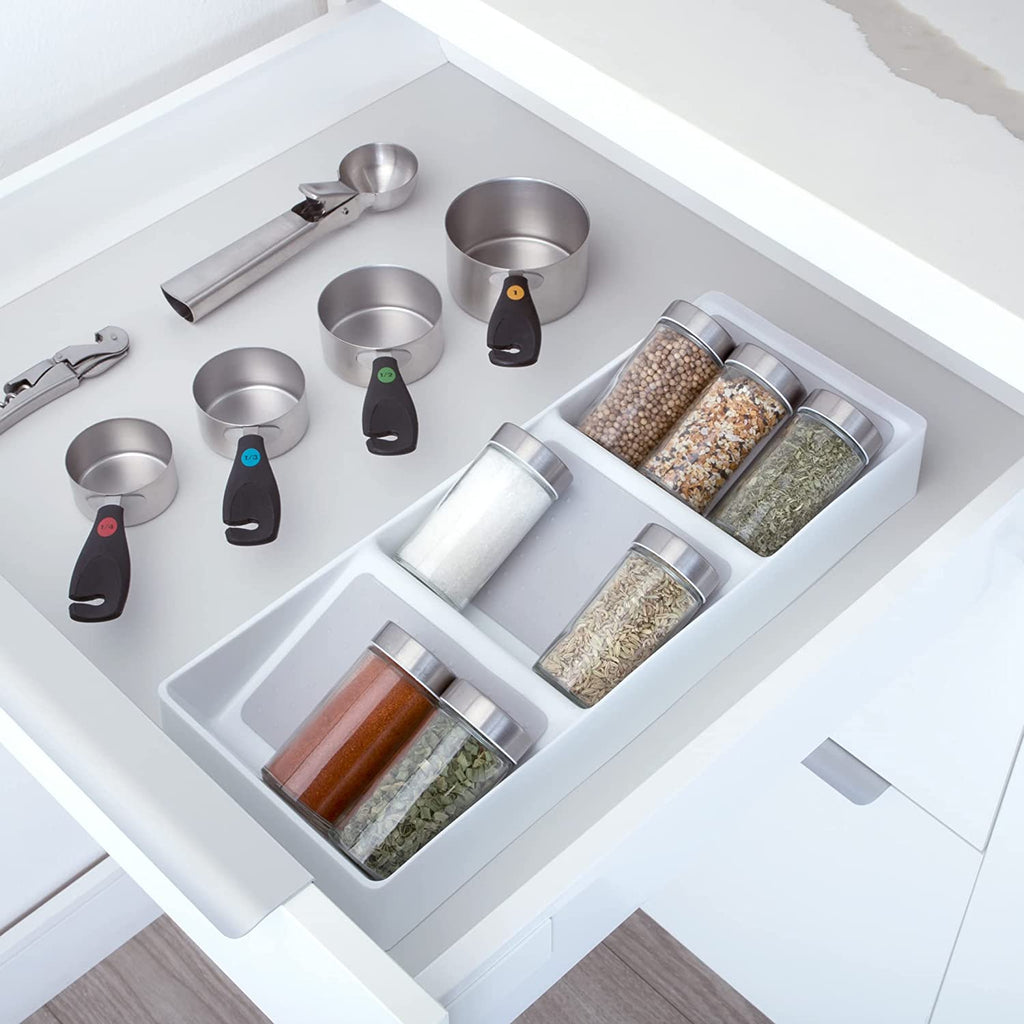 3-Tier Plastic Spice Rack Drawer