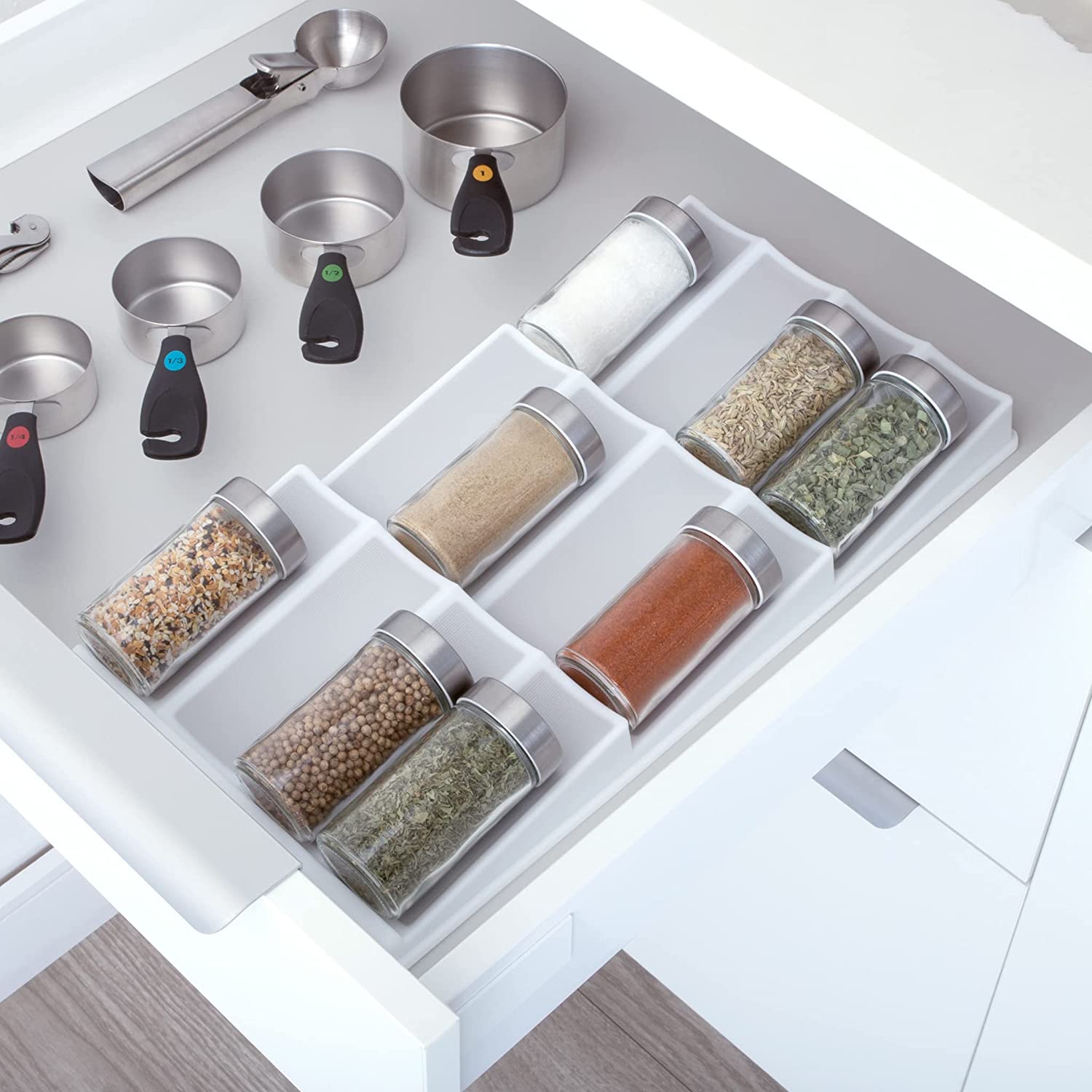 3-Tier Plastic Spice Rack Drawer