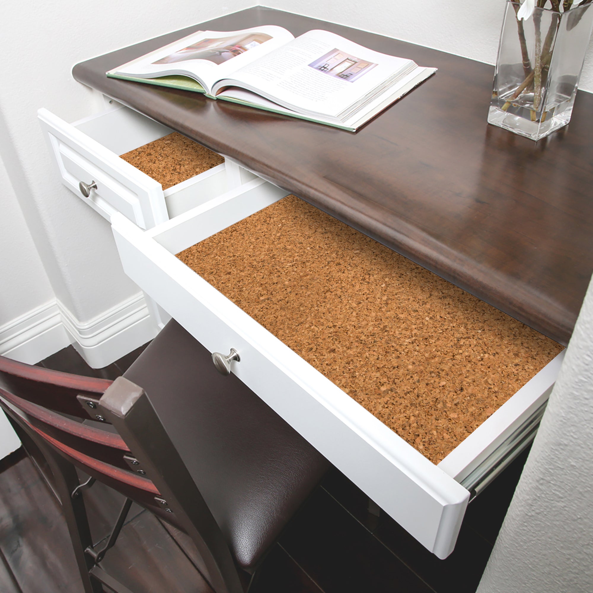 Adhesive Shelf Liner - Cork