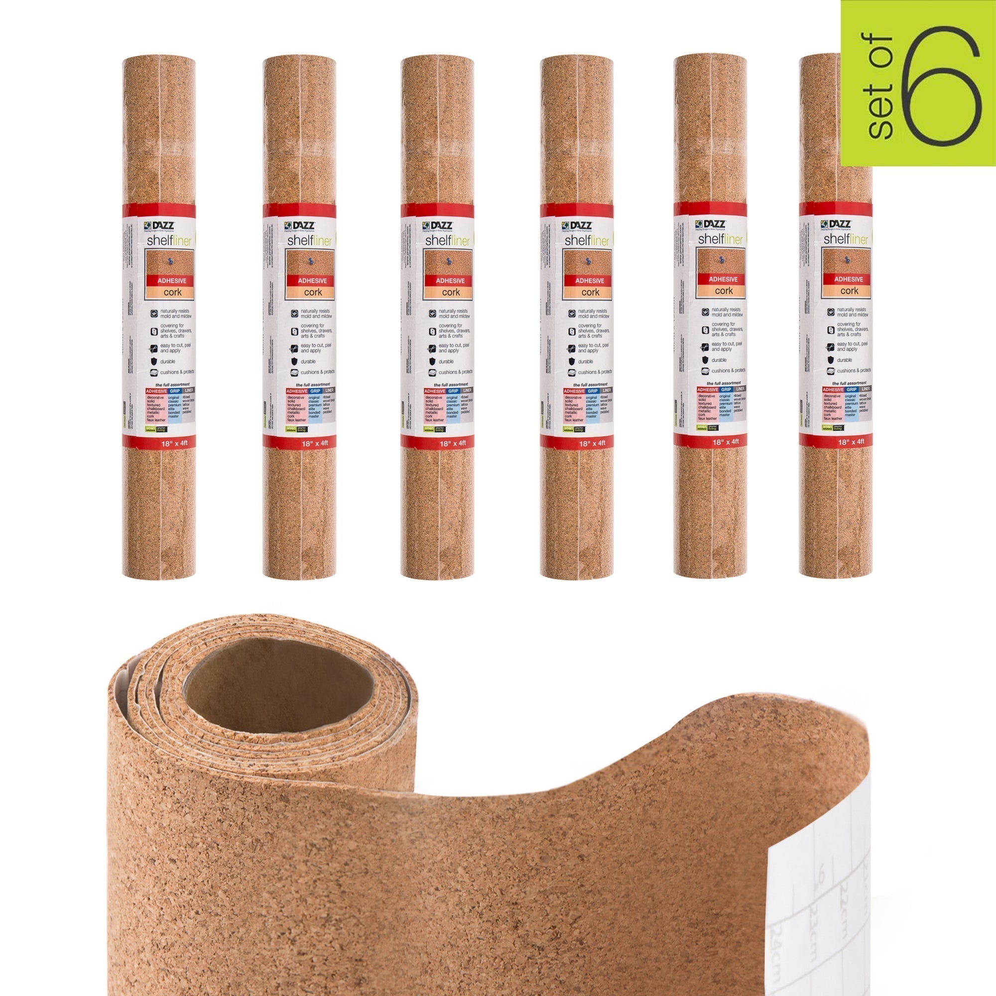 Adhesive Shelf Liner - Cork