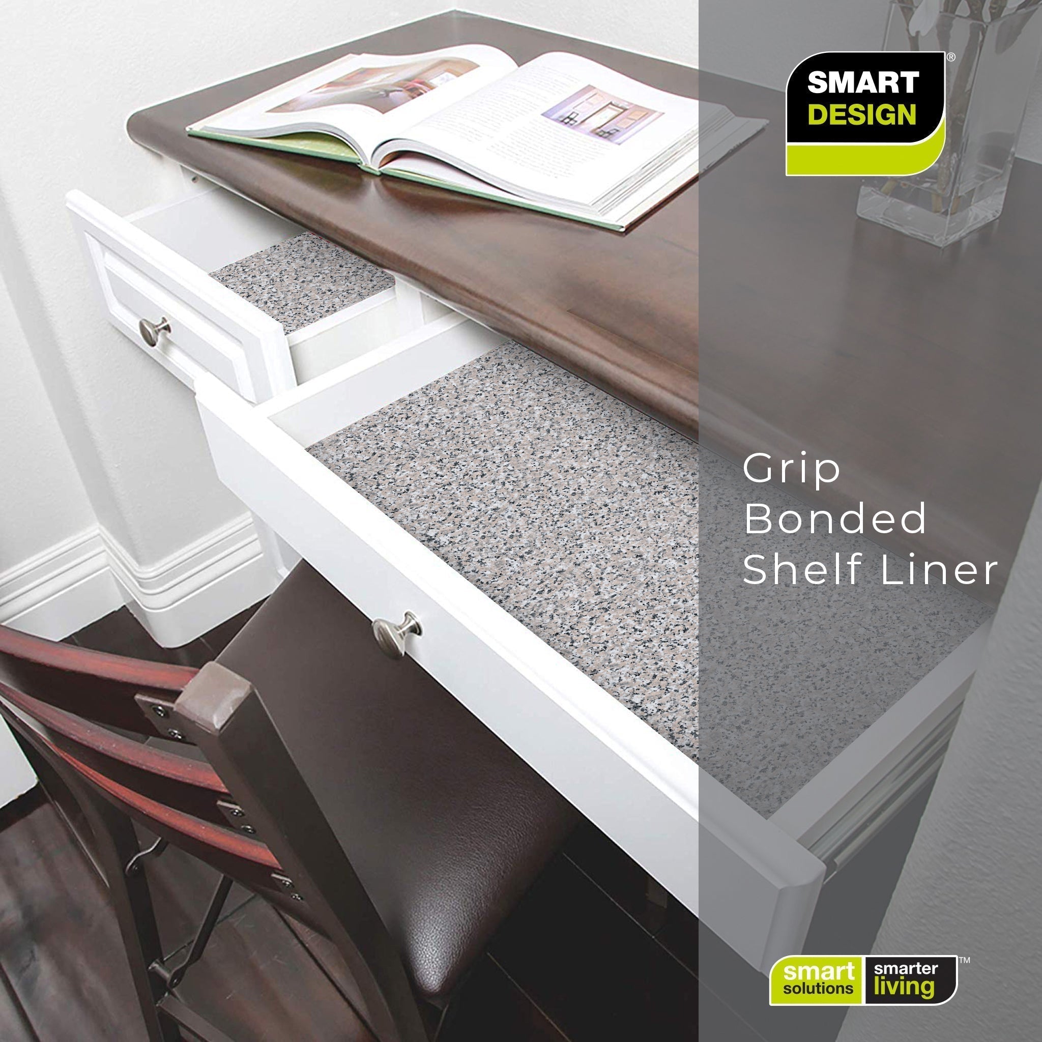 Bonded Grip Shelf Liner - 12 Inch x 10 Feet - Non-Adhesive