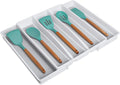 Expandable 5-Compartment Plastic Drawer Organizer