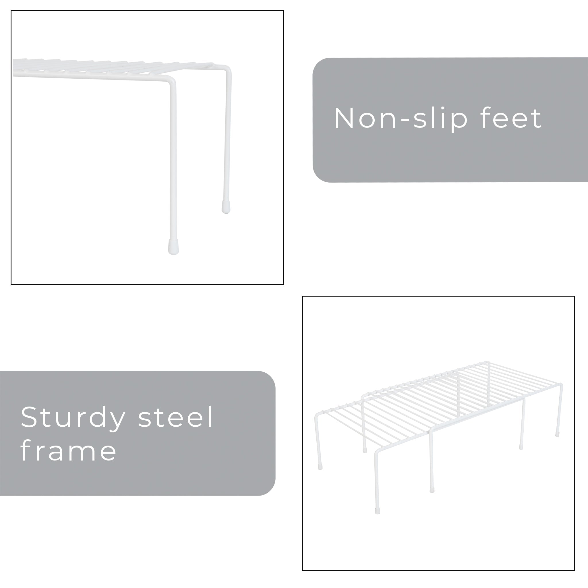 Expandable Kitchen Storage Shelf, Adjustable, Various Colors