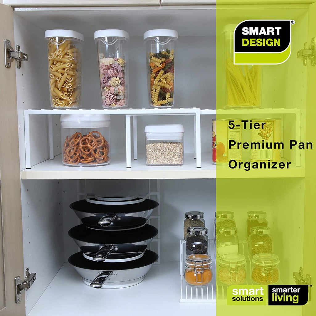Heavy Duty 5-Tier Pan Rack Storage Organizer