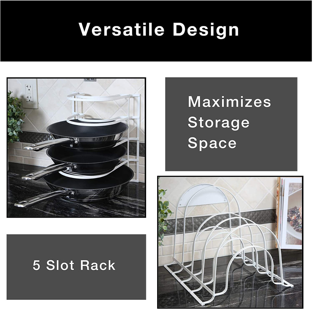 Heavy Duty 5-Tier Pan Rack Storage Organizer