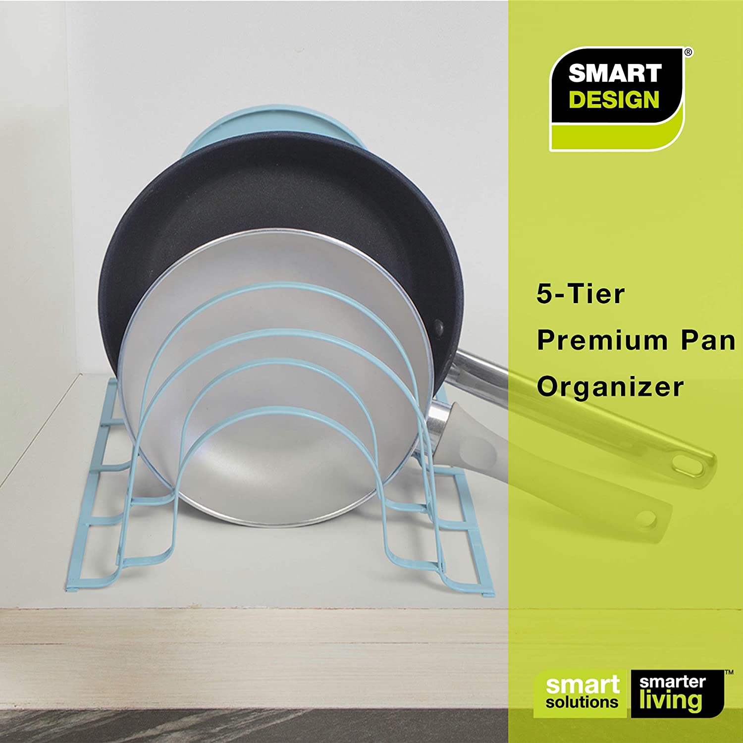 Heavy Duty 5-Tier Pan Rack Storage Organizer