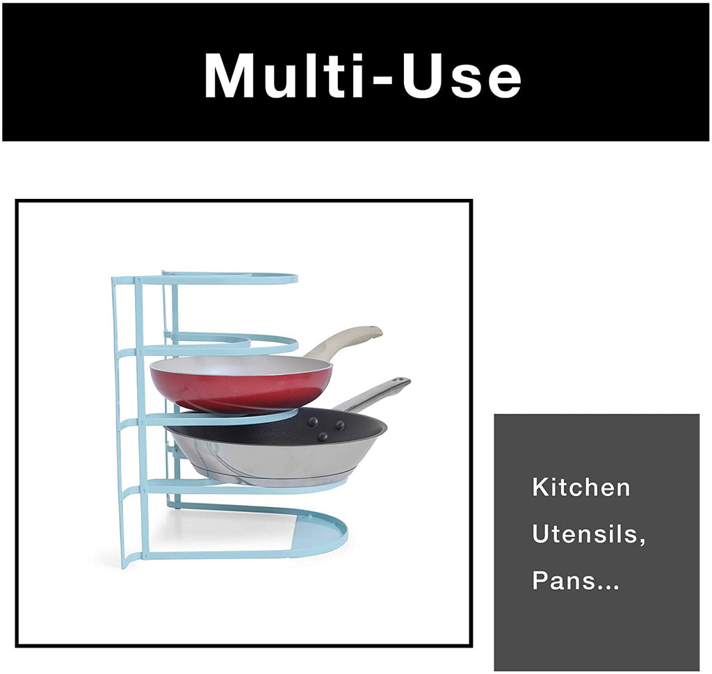 Heavy Duty 5-Tier Pan Rack Storage Organizer
