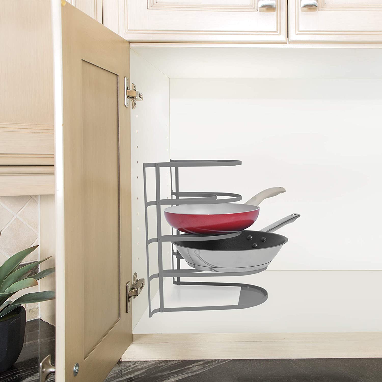 Heavy Duty 5-Tier Pan Rack Storage Organizer