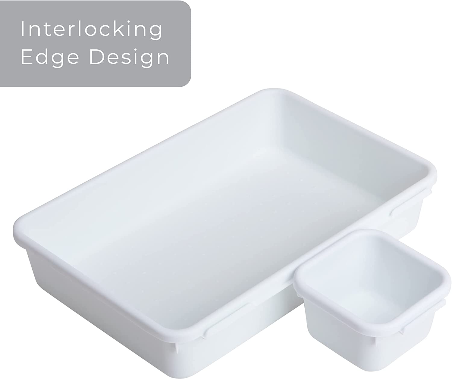 Interlocking Drawer Organizer - 8 Piece Set