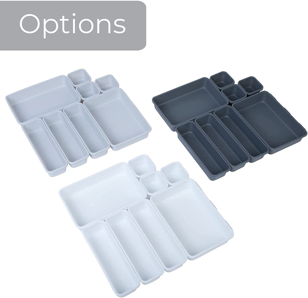 Interlocking Drawer Organizer - 8 Piece Set