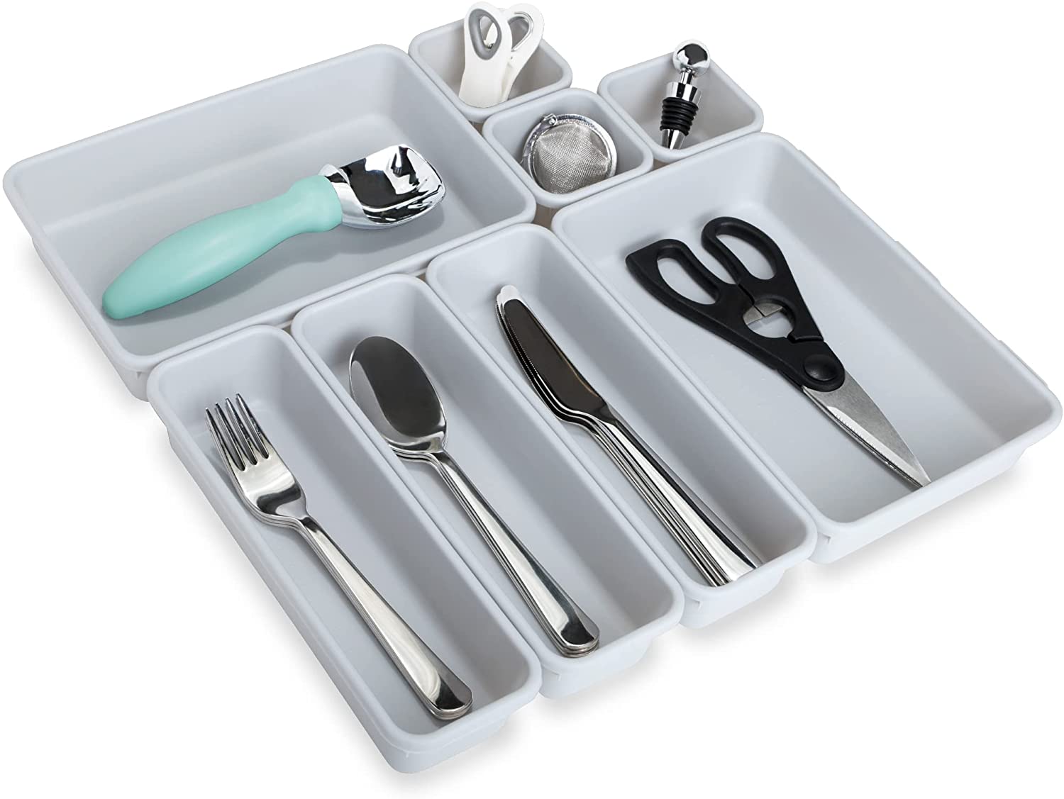 Interlocking Drawer Organizer - 8 Piece Set