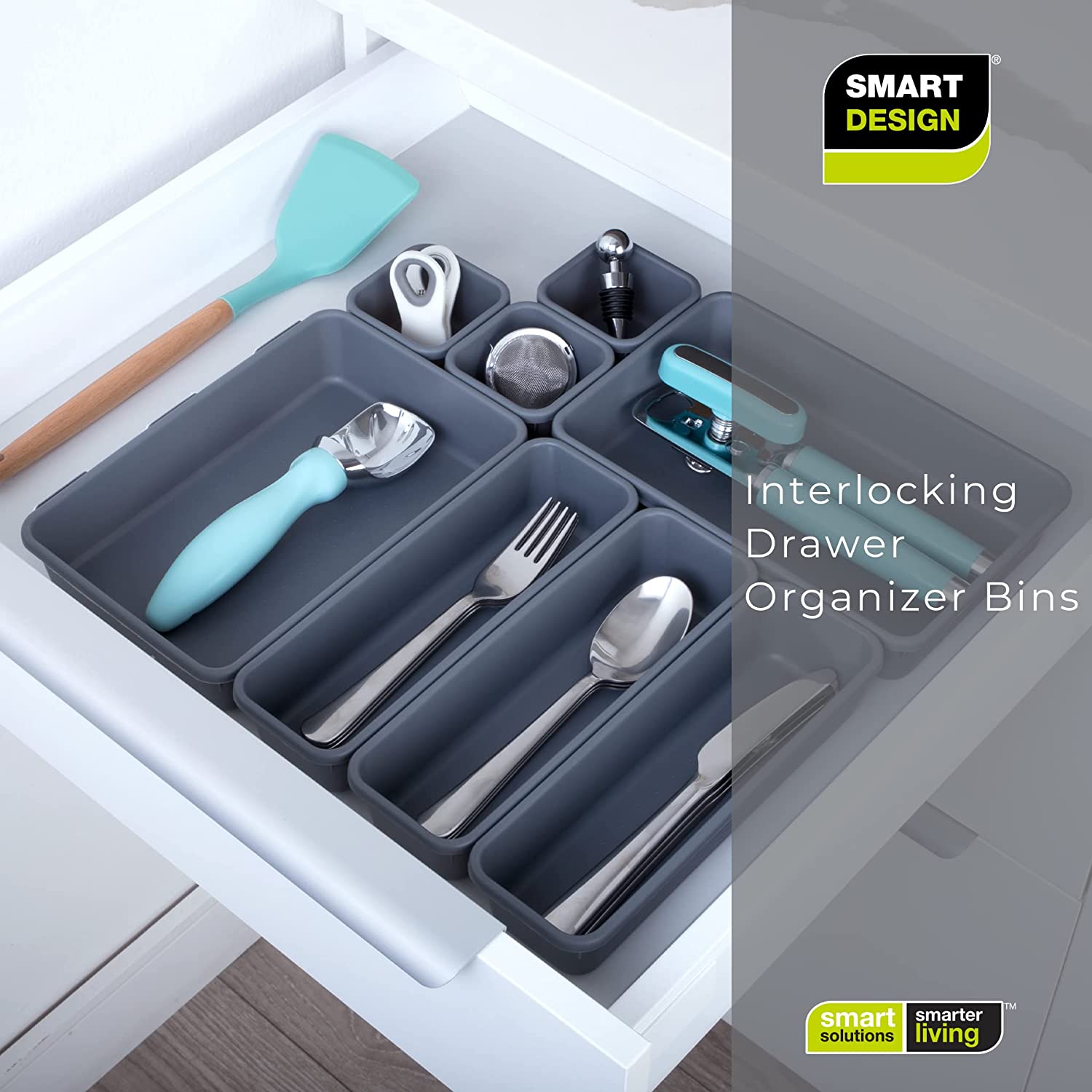 Interlocking Drawer Organizer - 8 Piece Set