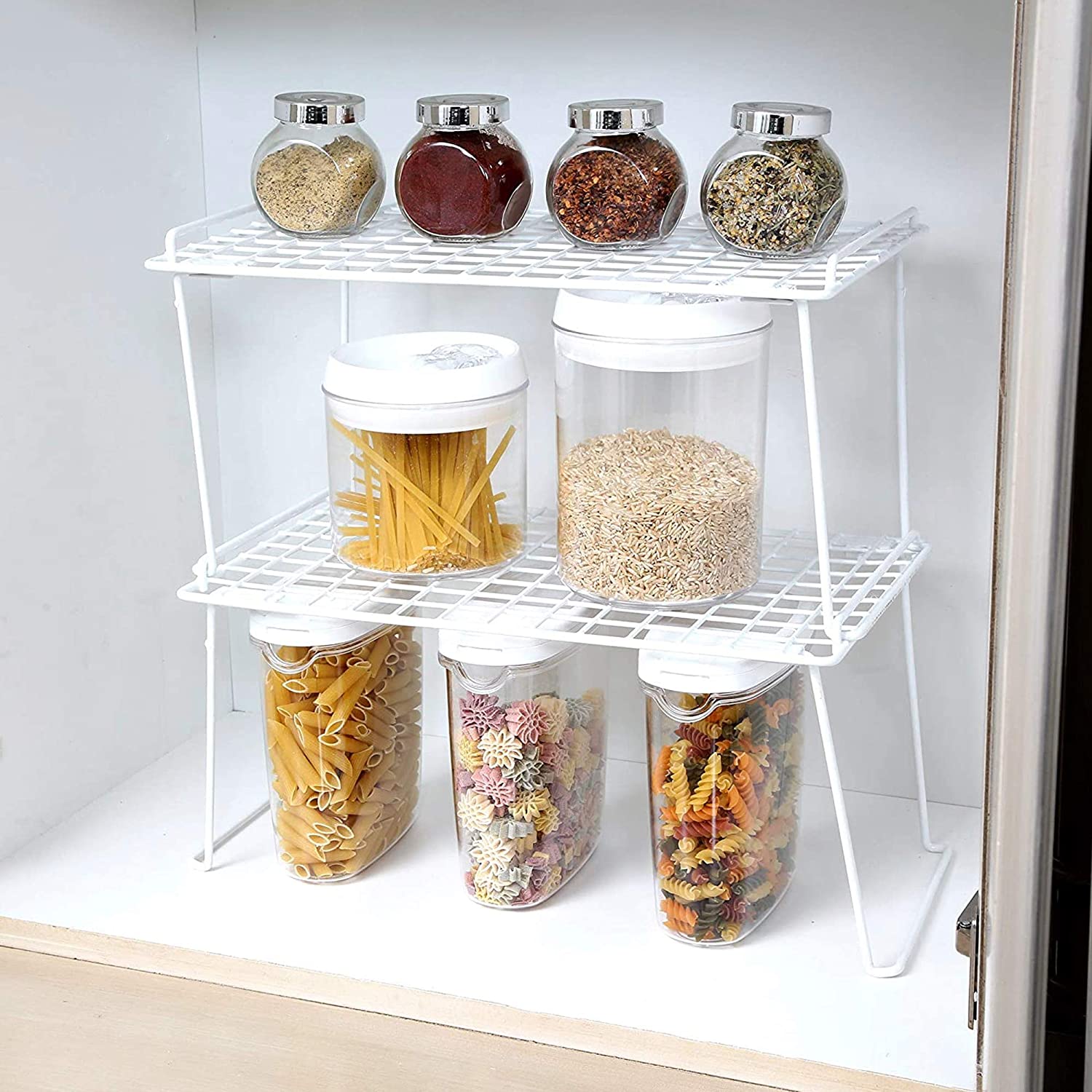 Large Stacking Cabinet Shelf Rack