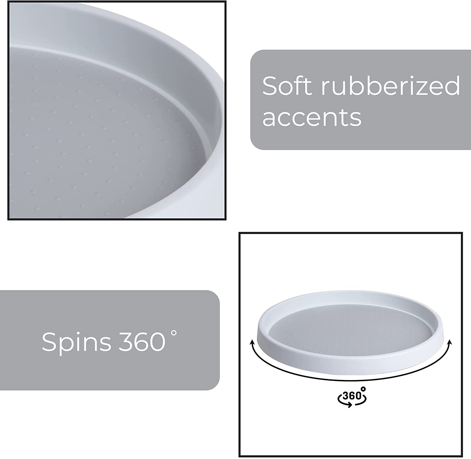 Lazy Susan Spinning Turntable Organizer - 10 Inch