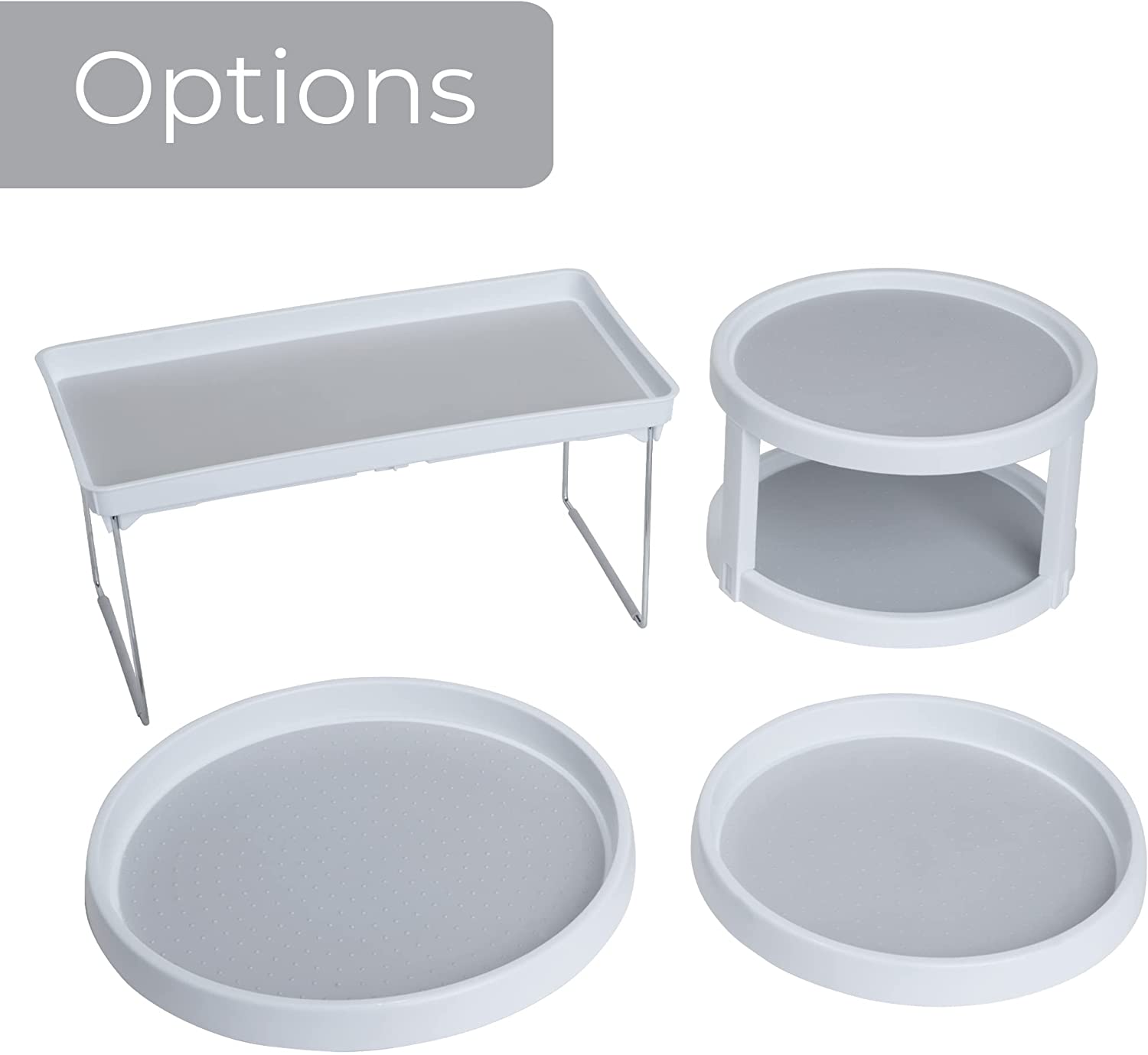 Lazy Susan Spinning Turntable Organizer - 12 Inch