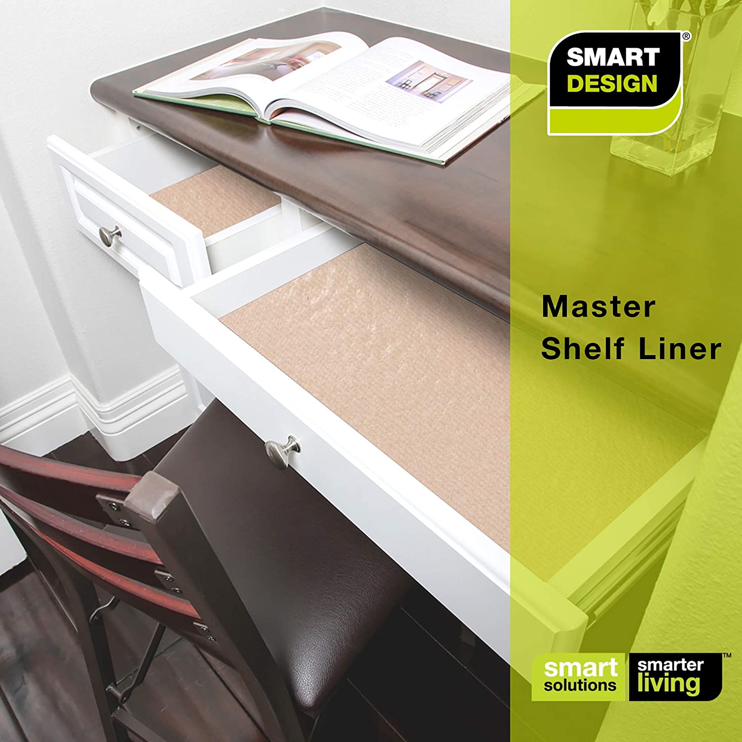 Master Solid Grip Shelf Liner - 18 Inch x 4 Feet