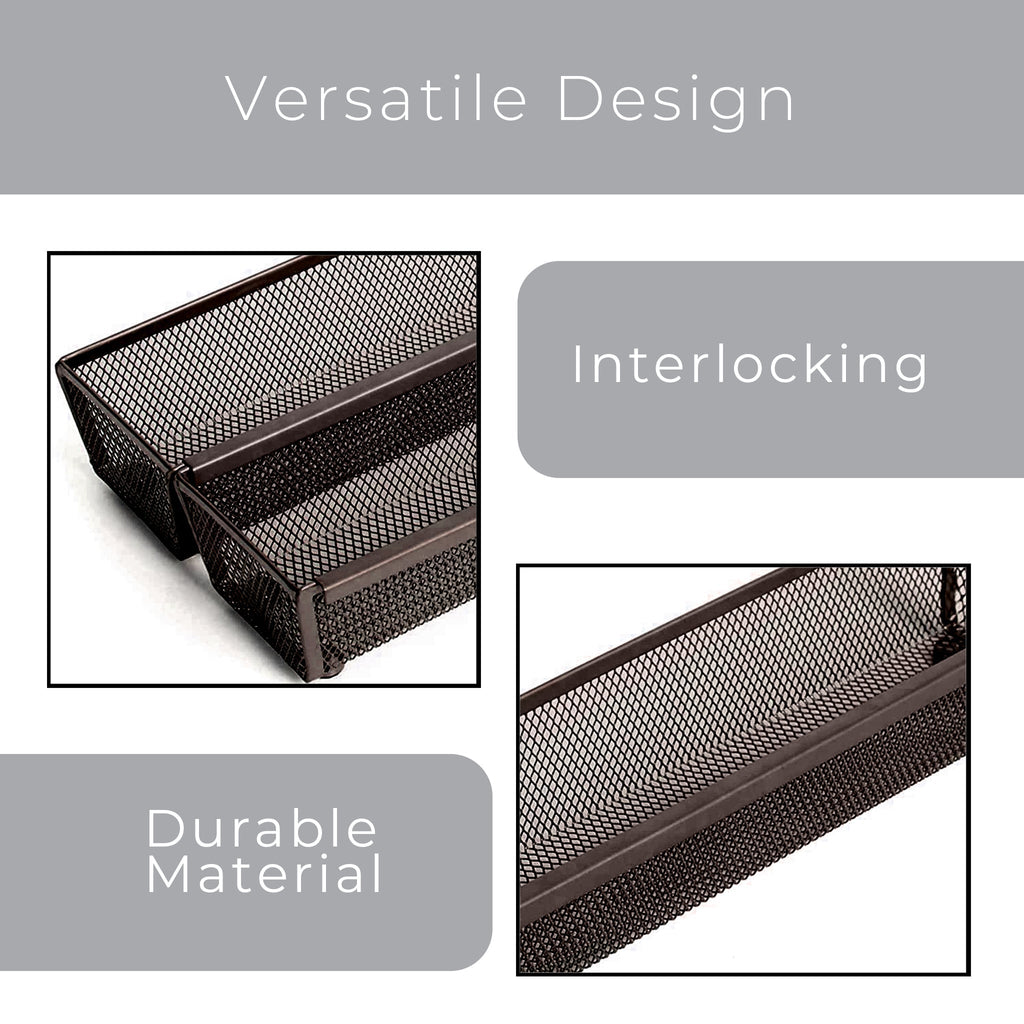 Mesh Drawer Organizer (3″ × 12″)