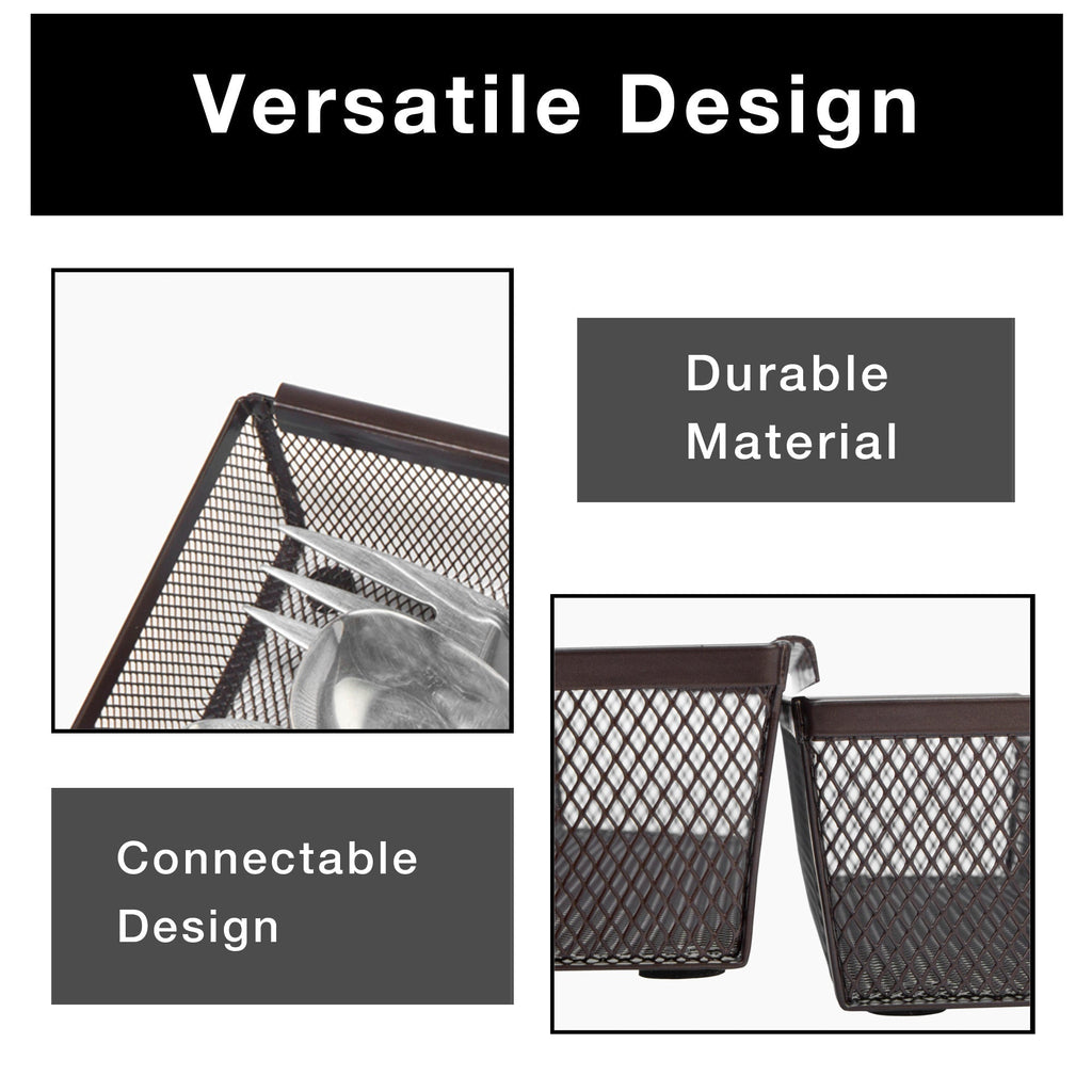 Steel Mesh Drawer Organizer (3 × 9)