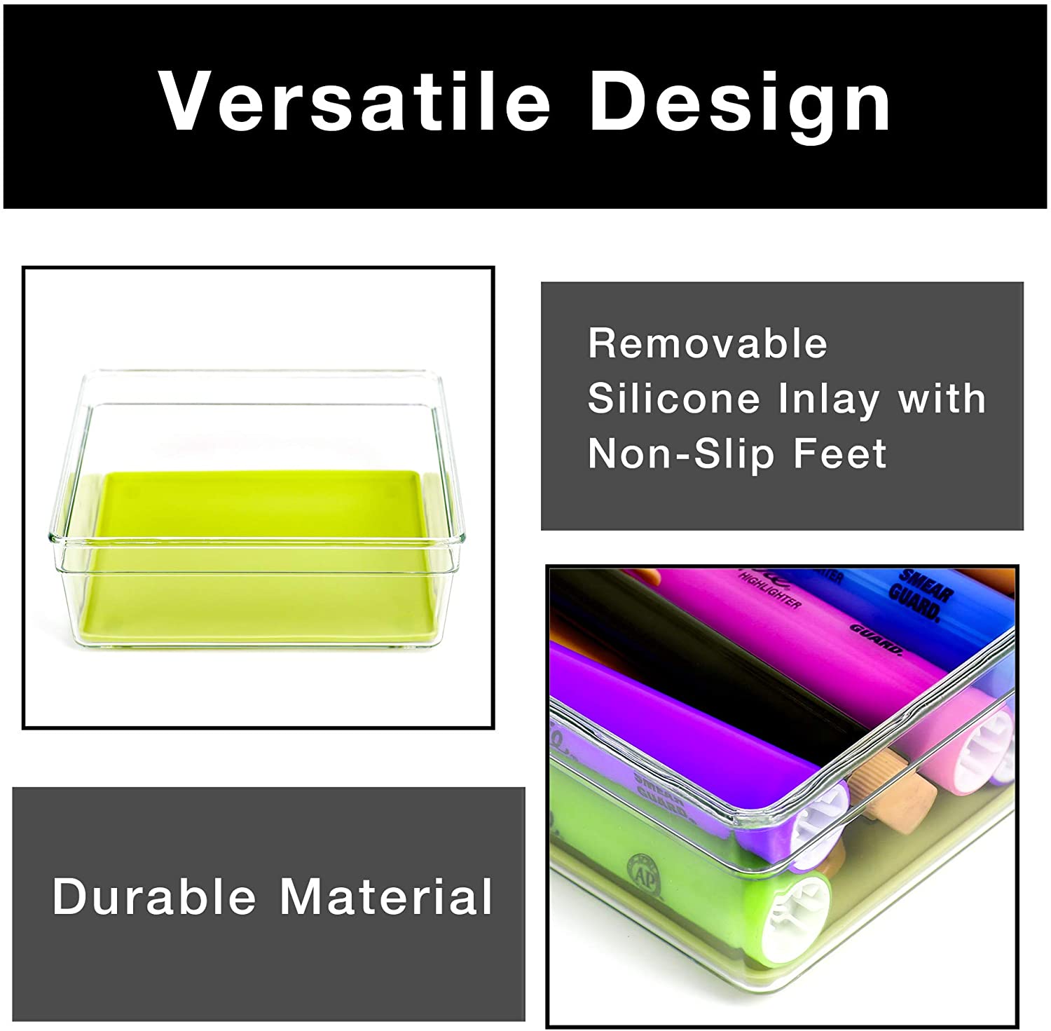Plastic Drawer Organizer - 6 X 6 Inch