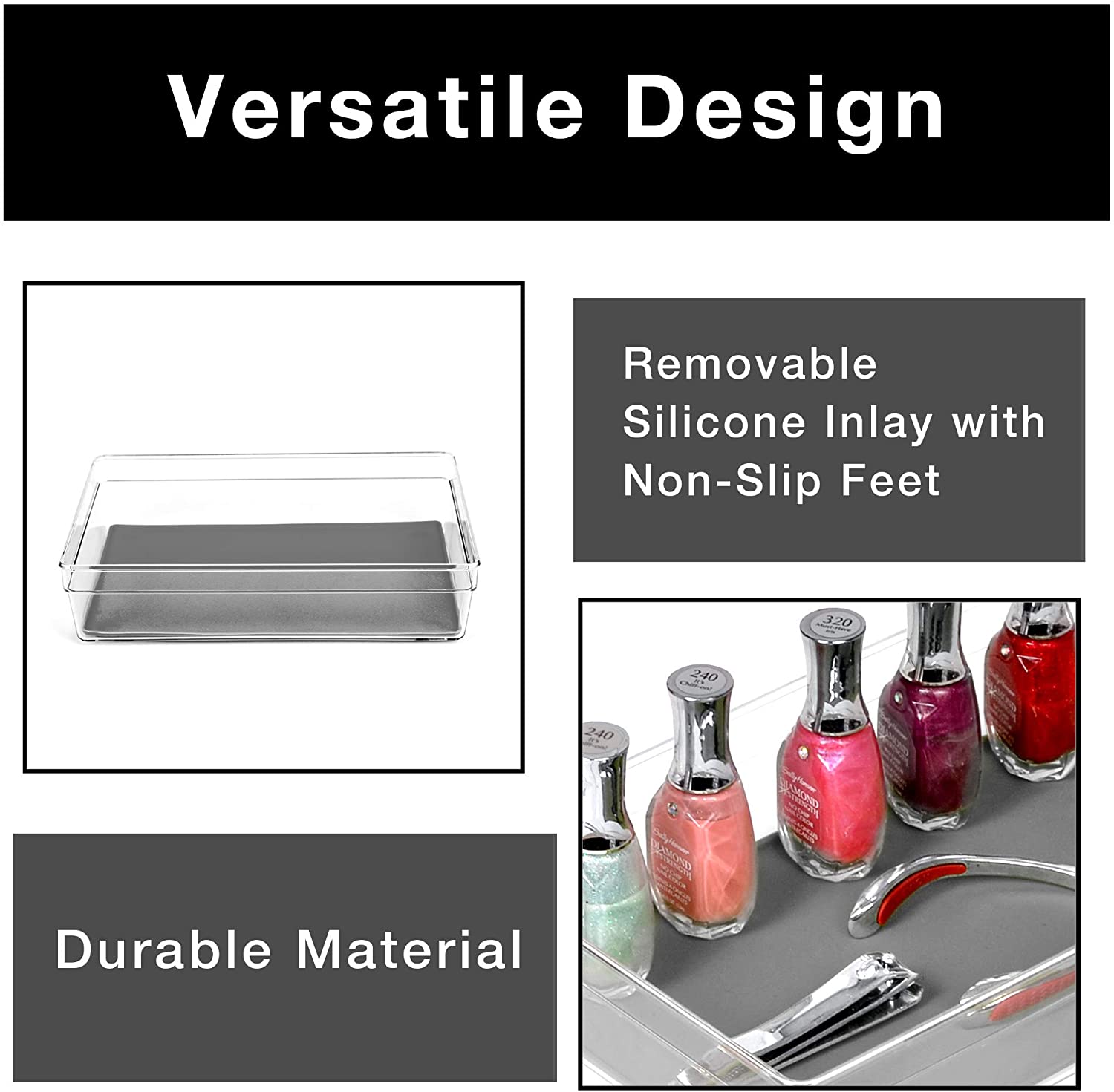 Plastic Drawer Organizer - 9 X 6 Inch