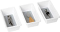Plastic Drawer Organizer – BPA Free – 6.75" x 3.75" – White