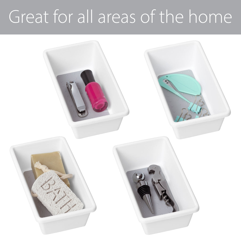 Plastic Drawer Organizer – BPA Free – 6.75" x 3.75" – White