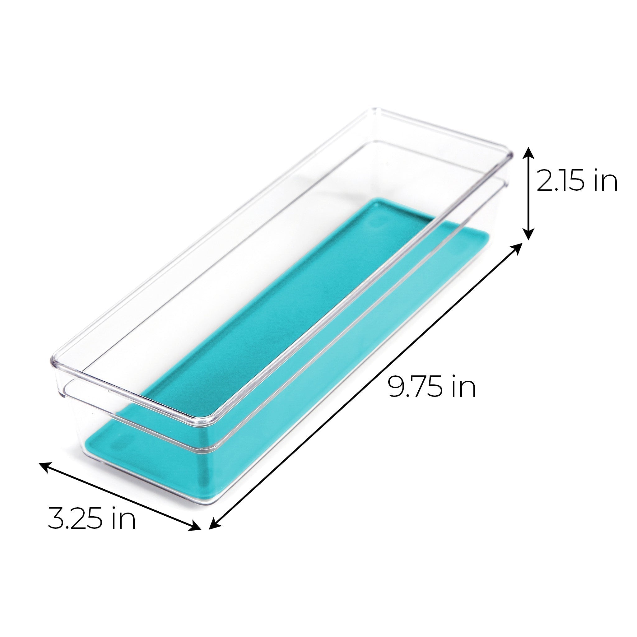 Plastic Drawer Organizer – BPA Free – 9" x 3" – Clear