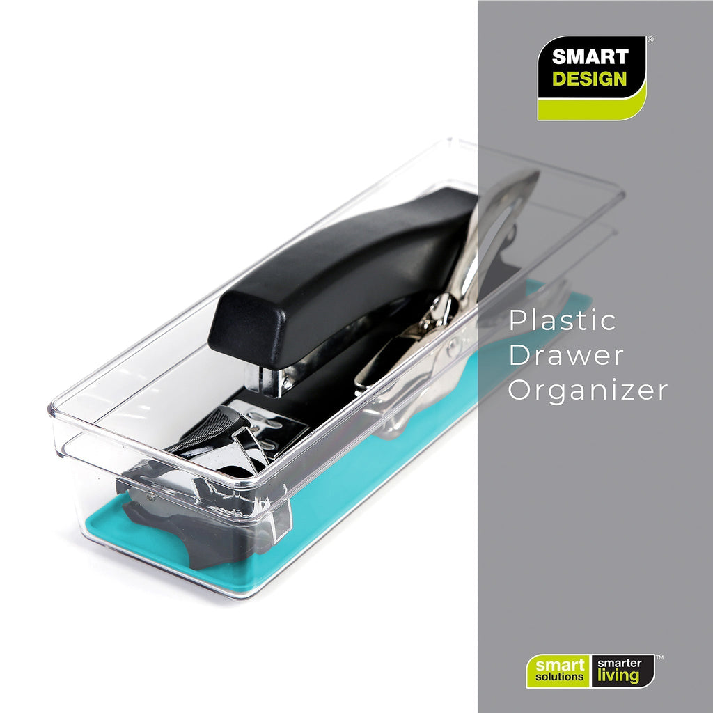 Plastic Drawer Organizer – BPA Free – 9" x 3" – Clear