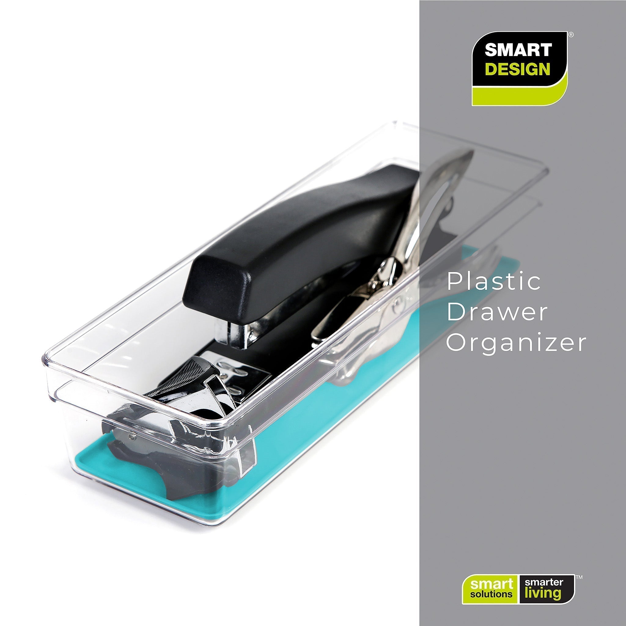 Plastic Drawer Organizer – BPA Free – 9" x 3" – Clear