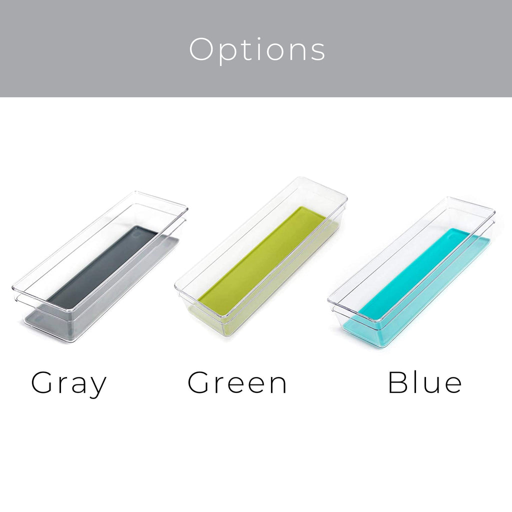 Plastic Drawer Organizer – BPA Free – 9" x 3" – Clear
