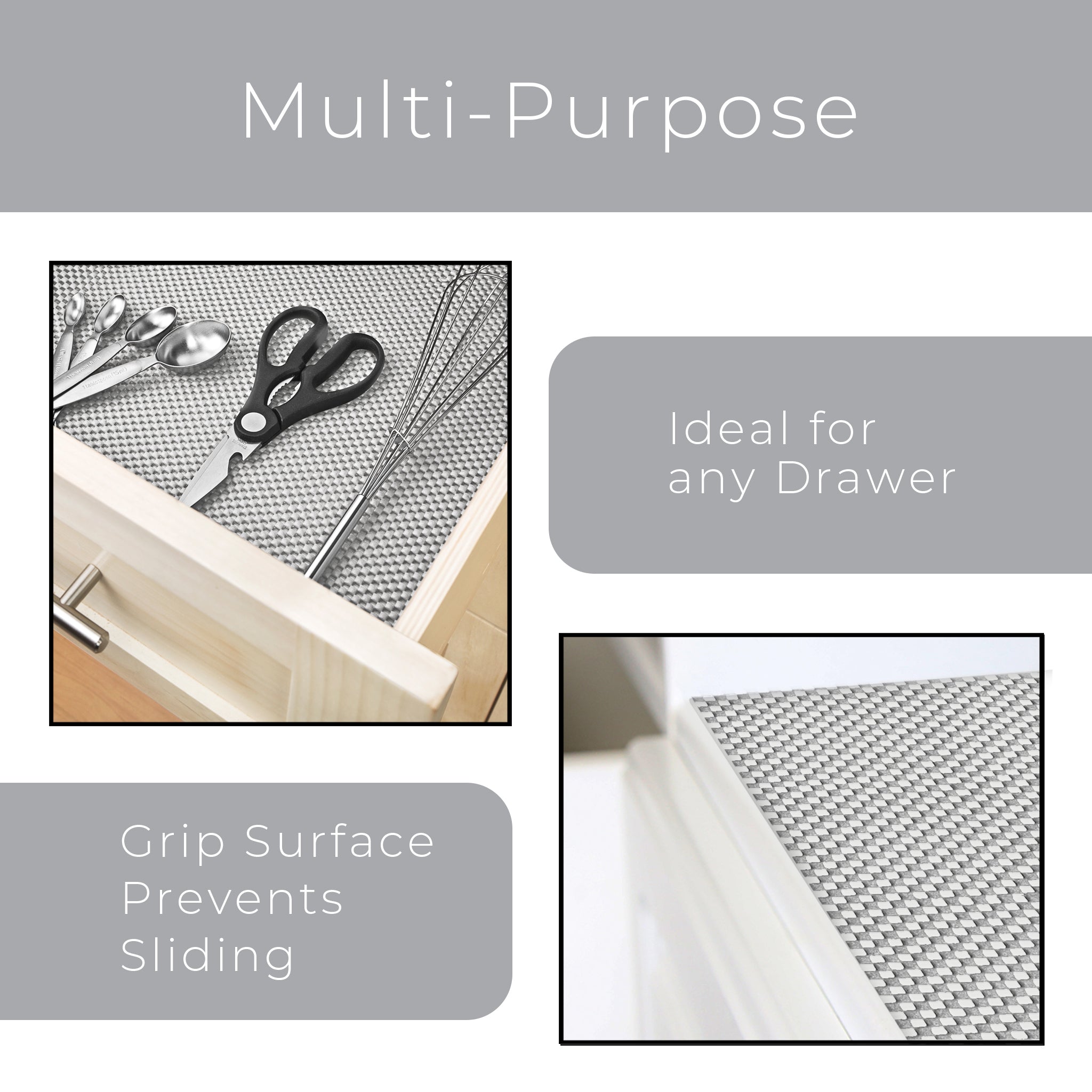 Premium Grip Shelf Liner - 12 Inch x 20 Feet