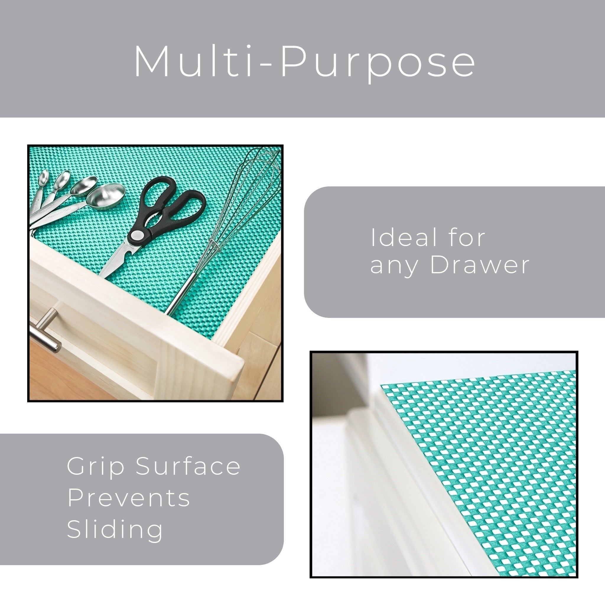 Premium Grip Shelf Liner - 12 Inch x 20 Feet