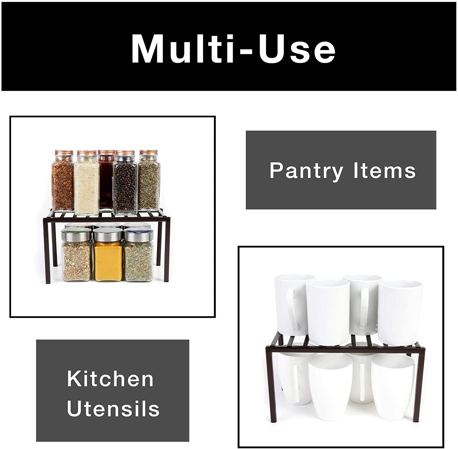 Premium Small Cabinet Storage Shelf Rack